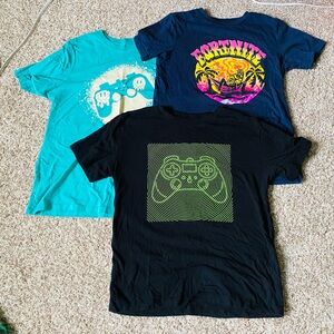 BUNDLE gamer shirts 14/16